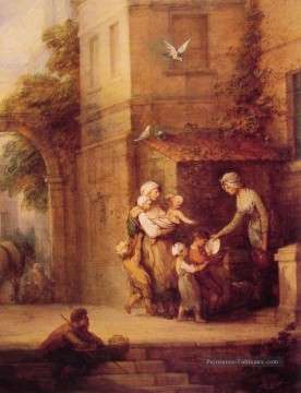 Charité soulager la détresse Thomas Gainsborough Peinture à l'huile